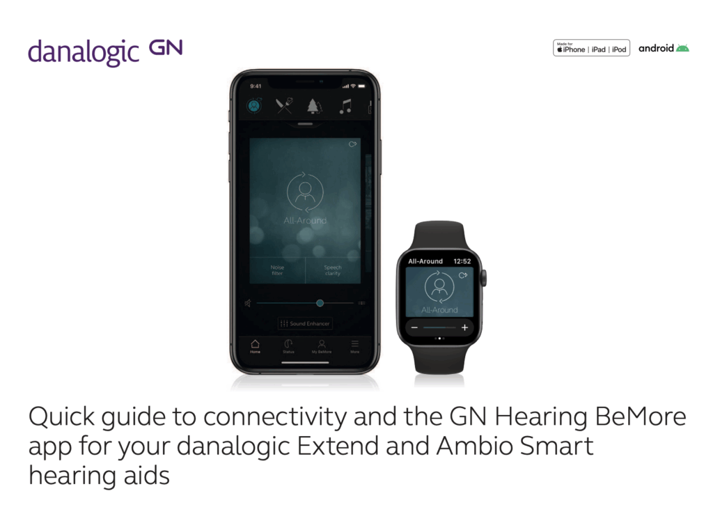 Connectivity guide for your danalogic Ambio hearing aids