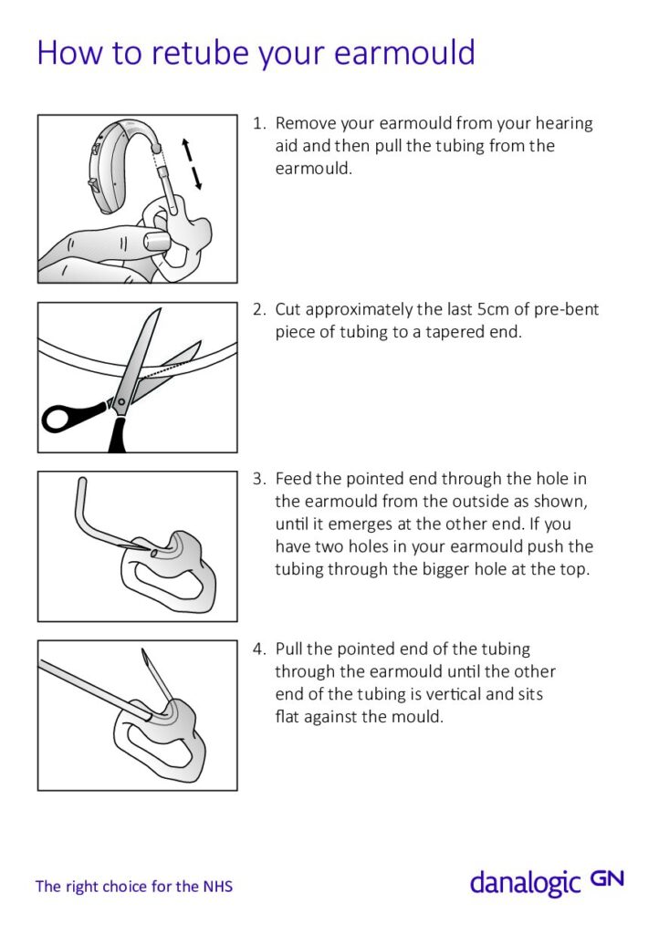 How to retube your earmould