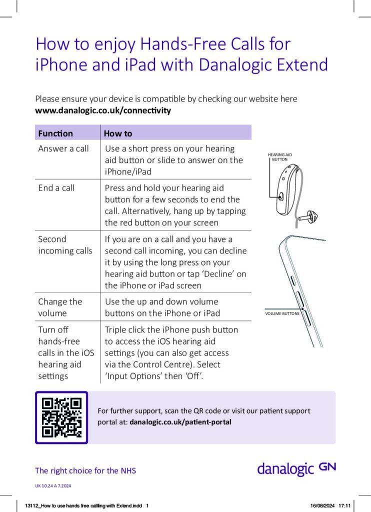 How to use hands free calling with Extend