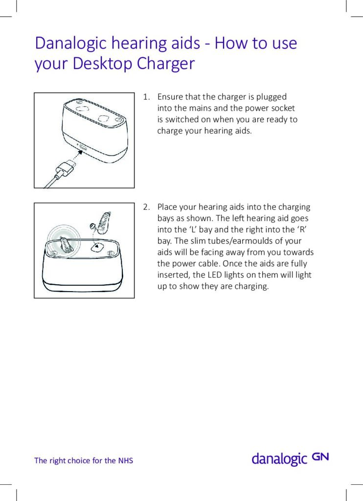 How to use your charger for your rechargeable hearing aids