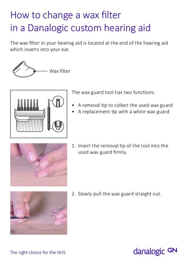 How to change wax filter on your custom hearing aids