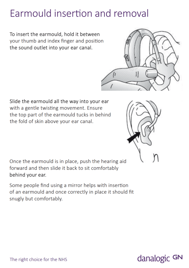 How to remove and insert an earmould – Extend