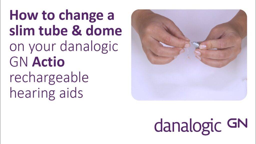 How to change the domes and slim tubes on Actio hearing aids
