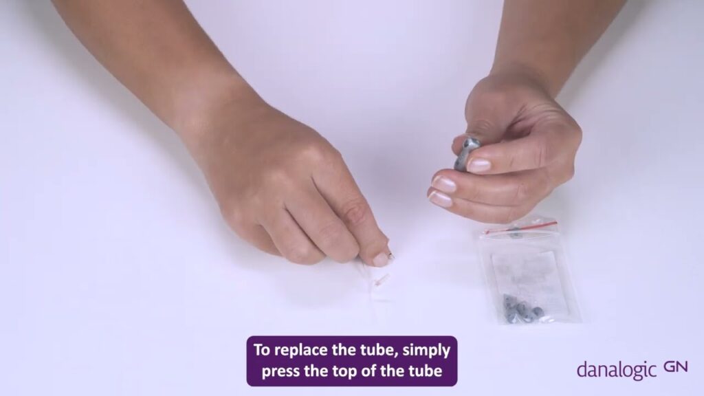 How to change the domes and slim tubes on danalogic Extend hearing aids