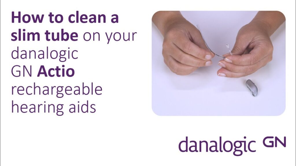 How to clean a slim tube on Actio hearing aids