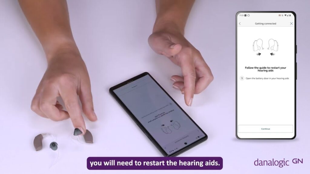 How to connect your danalogic Extend hearing aids to BeMore app on Android devices