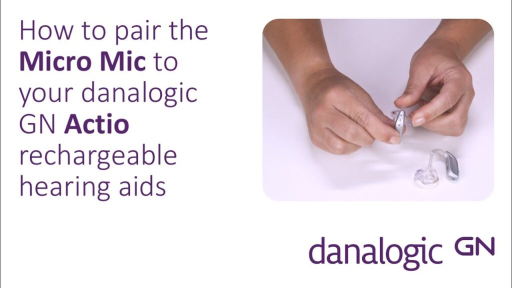 How to pair the Micro Mic to Danalogic Actio rechargeable hearing aids