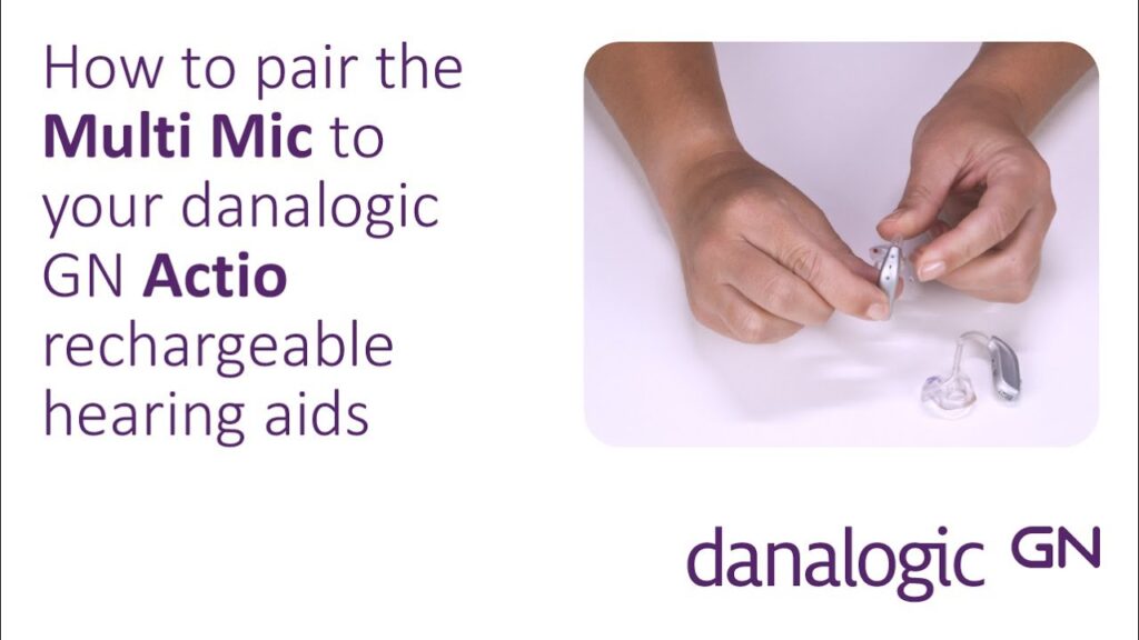 How to pair the Multi Mic to Danalogic Actio rechargeable hearing aids