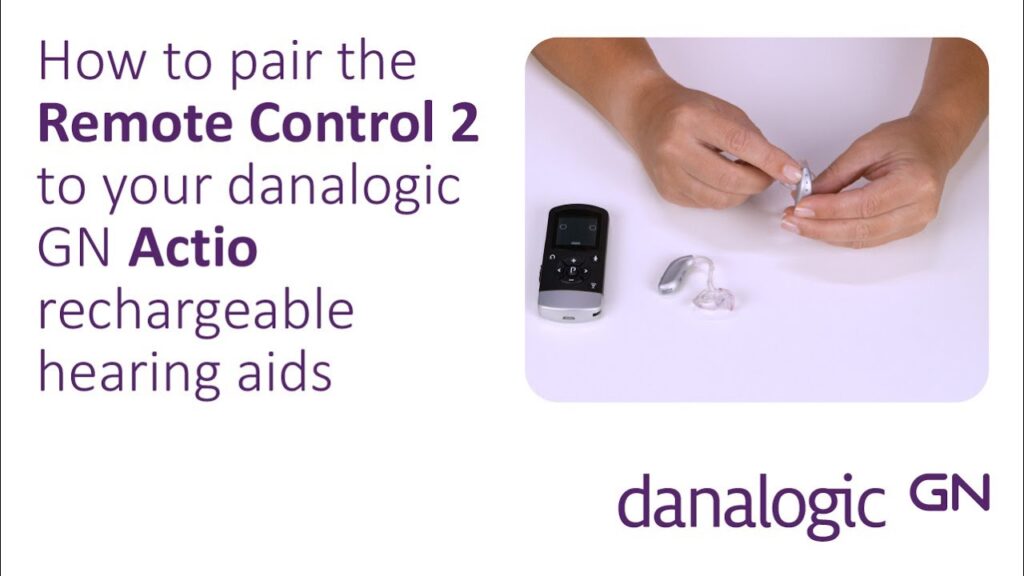 How to pair your Remote Control 2 to your danalogic rechargeable hearing aids